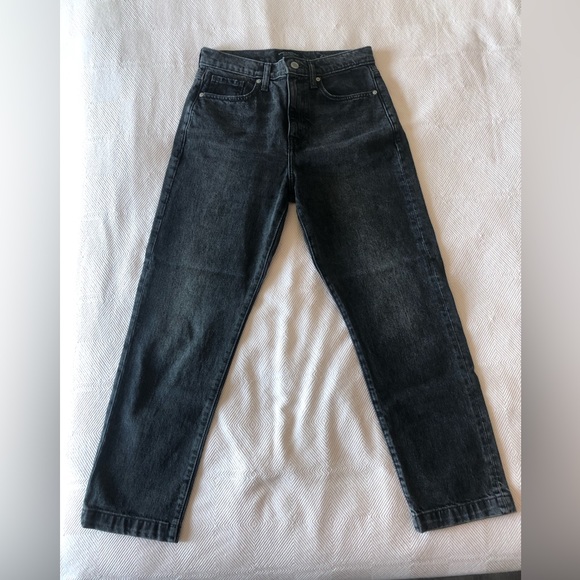 Banana Republic High-Rise Straight Jeans, Charcoal - Picture 1 of 4